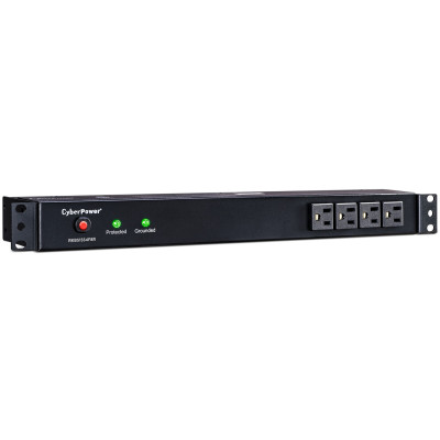 CyberPower RKBS15S4F8R Rackmount surge protector, 15-Amp, 3600 Joules, 12 NEMA 5-15R outlets CyberPower RKBS15S4F8R Rackmount surge protector, 15-Amp, 3600 Joules, 12 NEMA 5-15R outlets